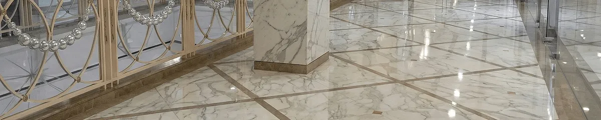Beautiful marble floor professionally installed in Huntsville, AL