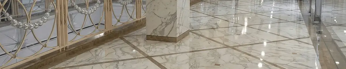Beautiful marble floor professionally installed in Huntsville, AL