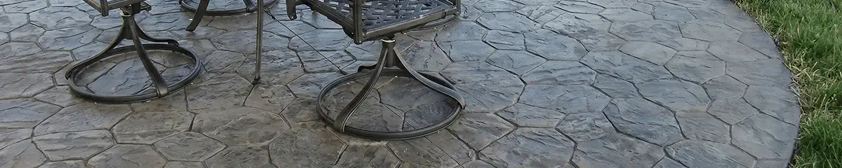 Garden relaxation area with professionally installed stone flooring in Huntsville AL